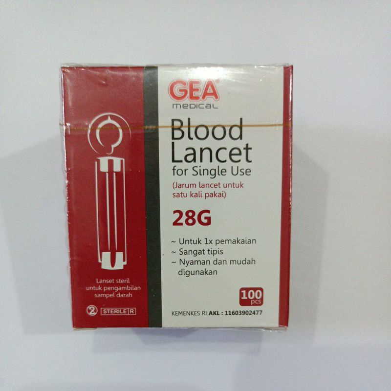 Jarum Tusuk Jari Blood Lancet Ambil Darah 28G