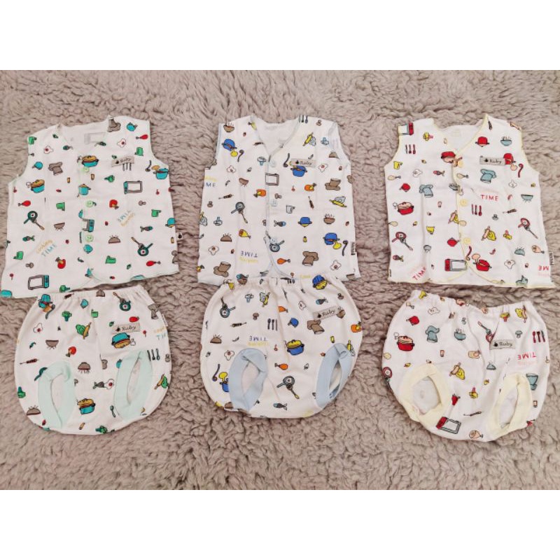 Ruby Setelan Baju Celana Popok Bayi Piyama Baby