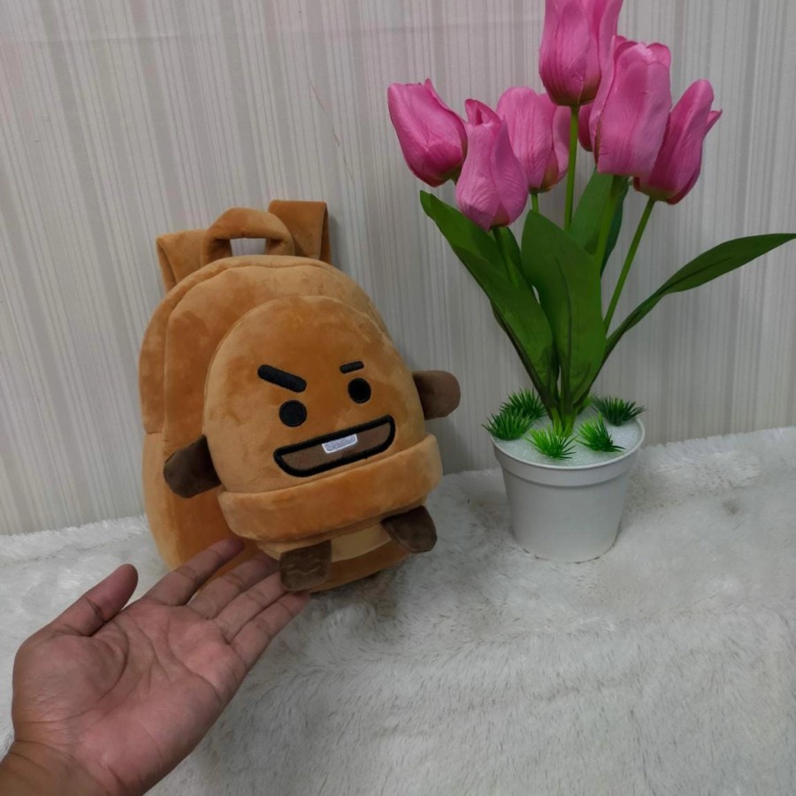 tas ransel besar sekolah anak boneka bts chimmy koya shooky chooky van mang tk sd paud smp RJ import