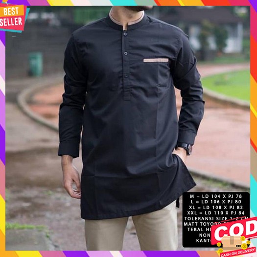 Baju Koko Pakistan Pria Dewasa Kurta Toyobo Premium Original Luthfi [Koko Anwa Size Xxl Ni]Baju Koko