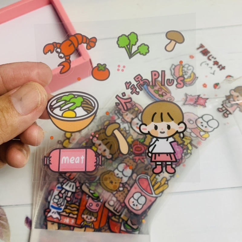 Stiker momo import | isi 10 Lembar | PVC Motif Kartun dnack drink Lucu Untuk Dekorasi Stiker gelas stiker Scrapbook stiker hp