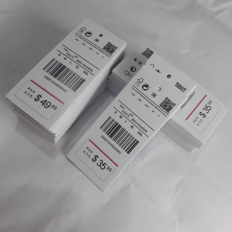 

hang tag label 4x9 bonus tali, lebel baju , hantag ,handtag , hangtag ,pricetag , barcode dollar
