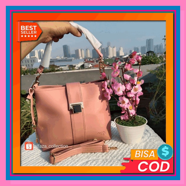 Tas Selempang Tenteng Sling Hand Bag Kecil Wanita Remaja Mini Simple Lucu Branded Casual Elegan Jala