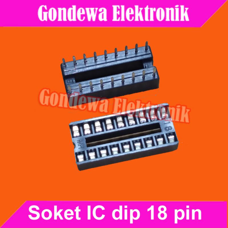 Soket IC 18 pin dip 18pin