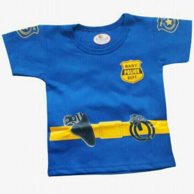 Setelan Bayi Motif polisi