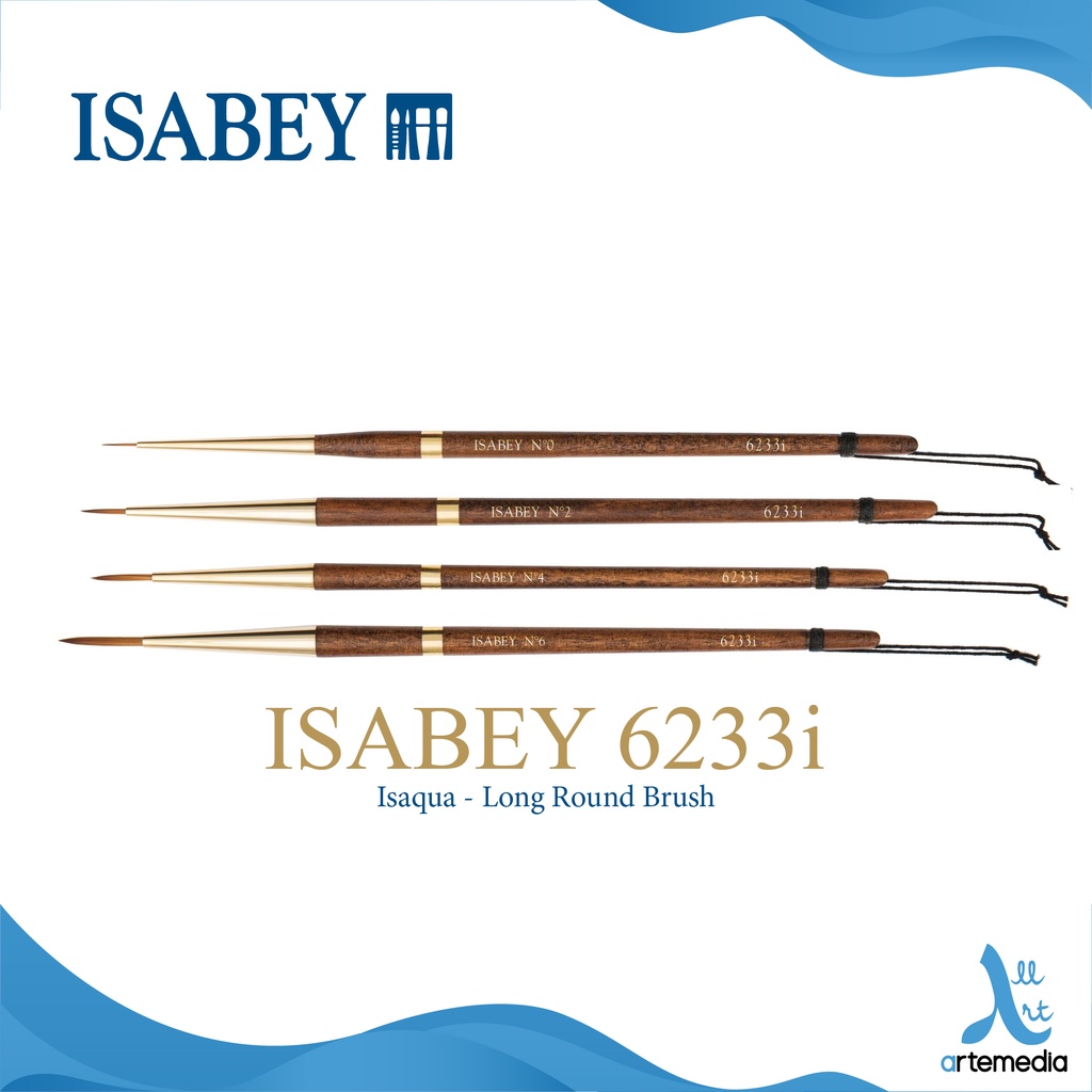 

Isabey 6233i Long Round Isaqua Brush Short Handle