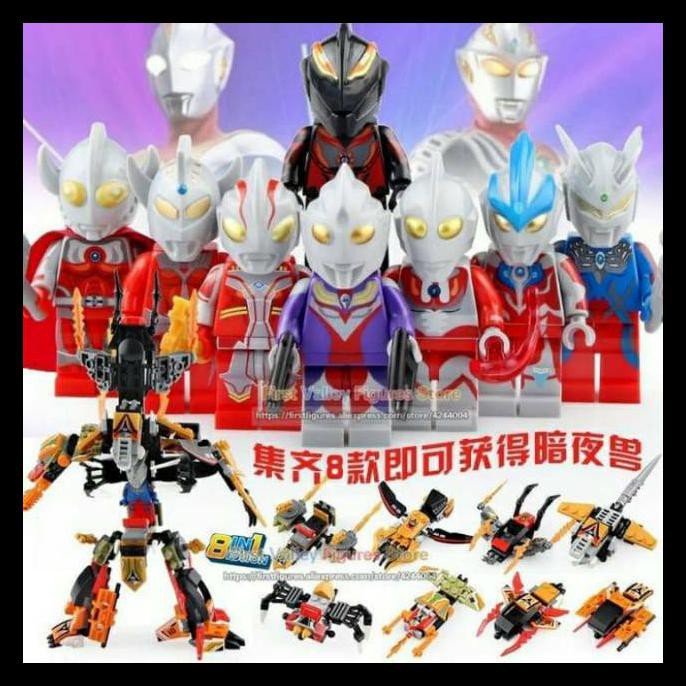{BISA COD} Lego Super Hero Superhero Robot Ultraman 39141 Ultramen Movie (8 in 1) FREE ONGKIR Kode