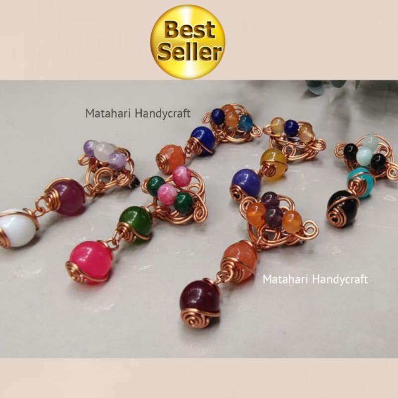 Bross Dagu Juntai Panjang Batu Agate Bross Jilbab Premium