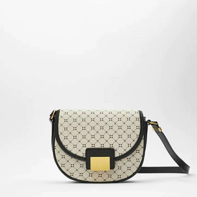 ZRA geometric print crossbody bag