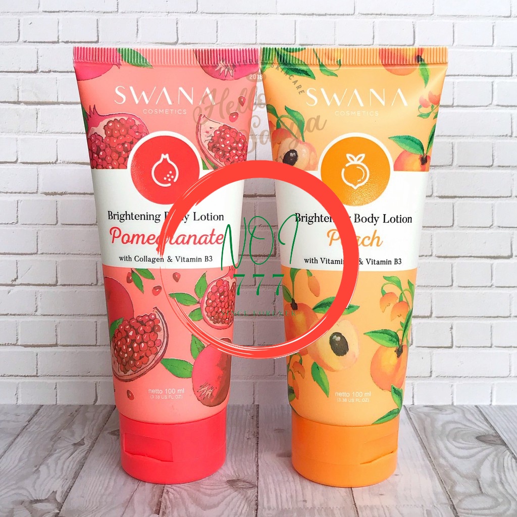 Hand Body Lotion Swana  Swana Instant White Body Lotion Pomegrante & Peach (️BPOM)