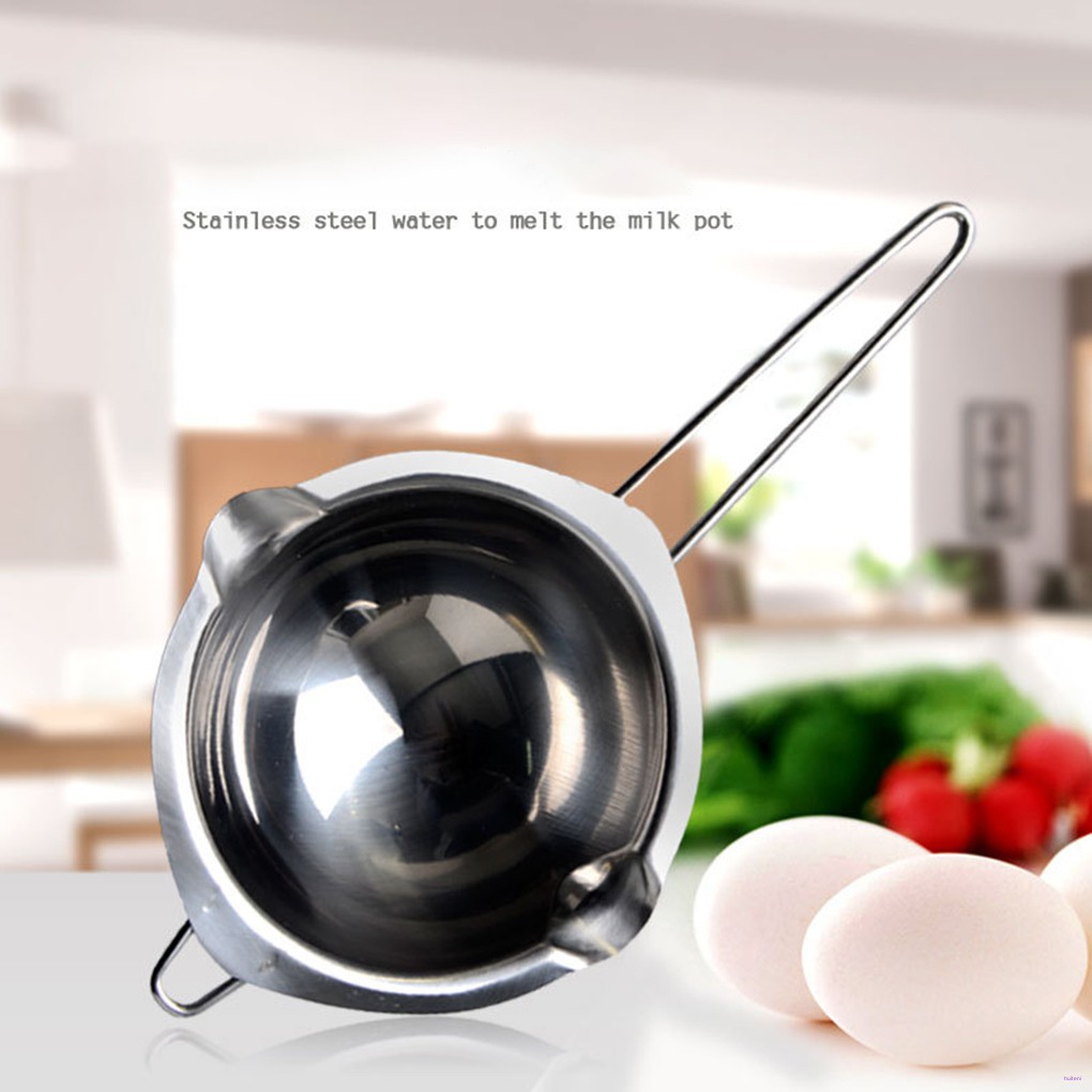 [READY STOCK] Mirror Like Stainless Steel Chocolate Butter Melting Pot Pan Kitchen Milk Bowl Boiler Cooking Accessories