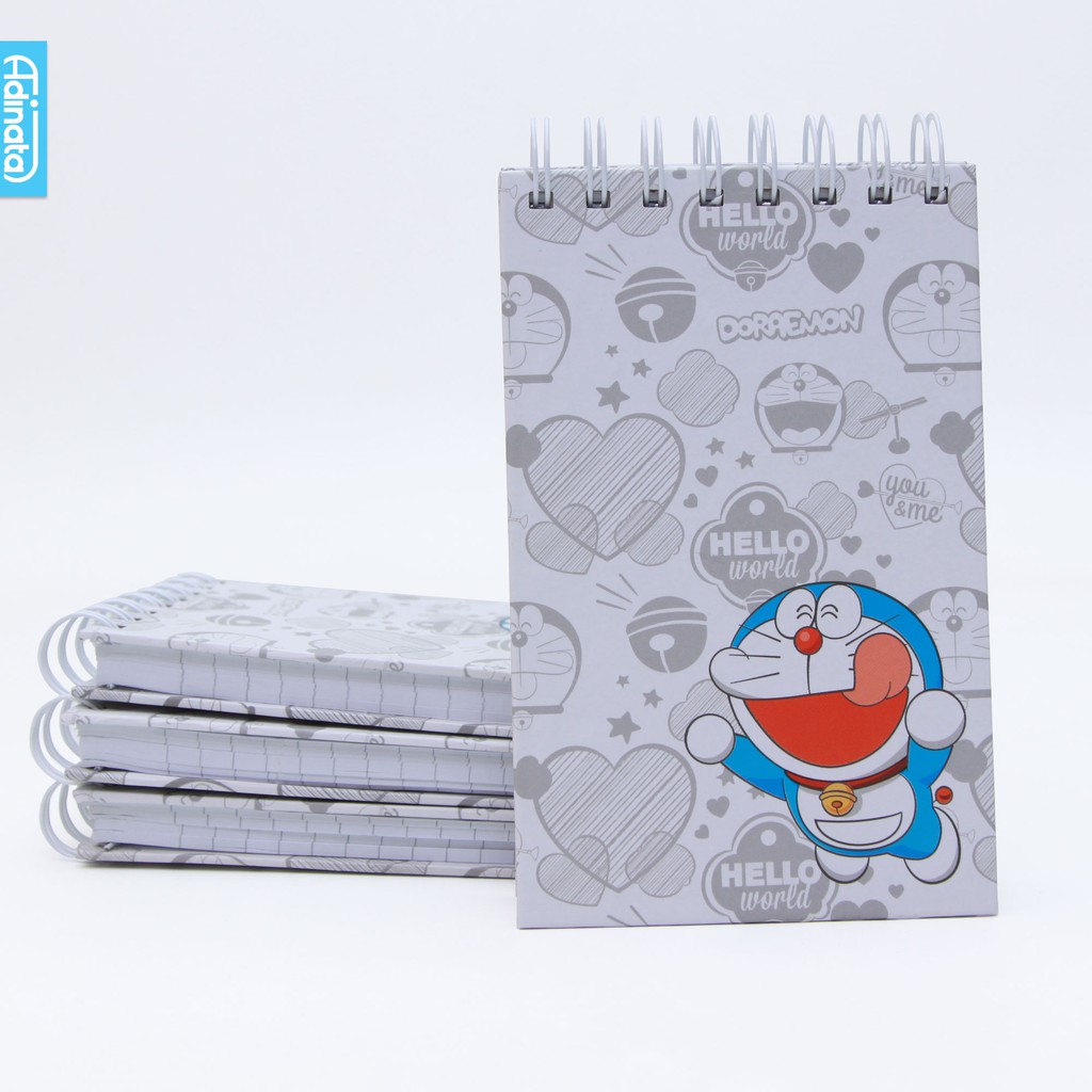 Doraemon World Memo Spiral Adinata / Buku Memo / Buku Catatan