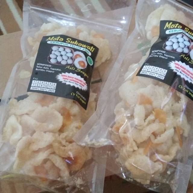 

Krupuk telor asin