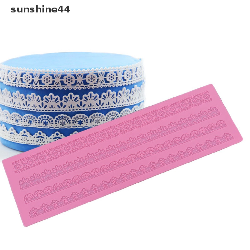 Sunshine Cetakan Kue / Fondant Bahan Lace Untuk Dekorasi Pernikahan