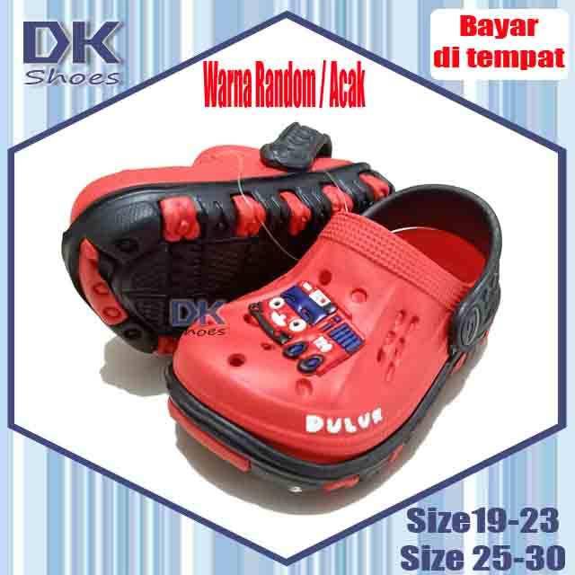 Baim anak Dulux Sandal 19-36 / Sandal Selop Bakpao DULUX Baim Anak Laki Karet Tahan Air Karakter Tayo