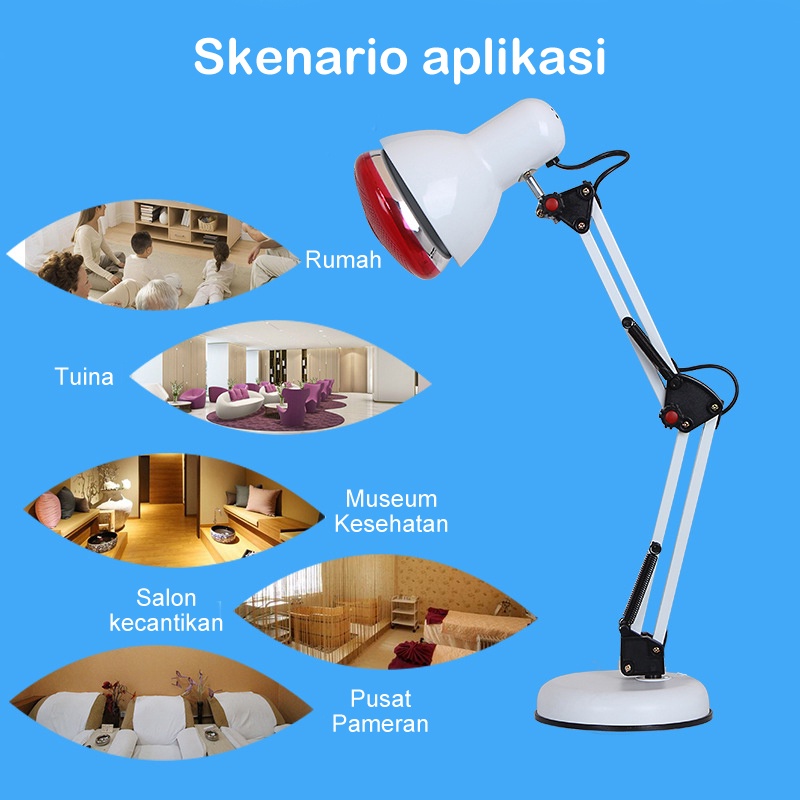 ❣️Garansi&amp;Hadiah❣️Lampu Terapi Infrared 150W Alat Fisioterapi 1Set Otot Sendi Stroke Pegal [BISA COD]