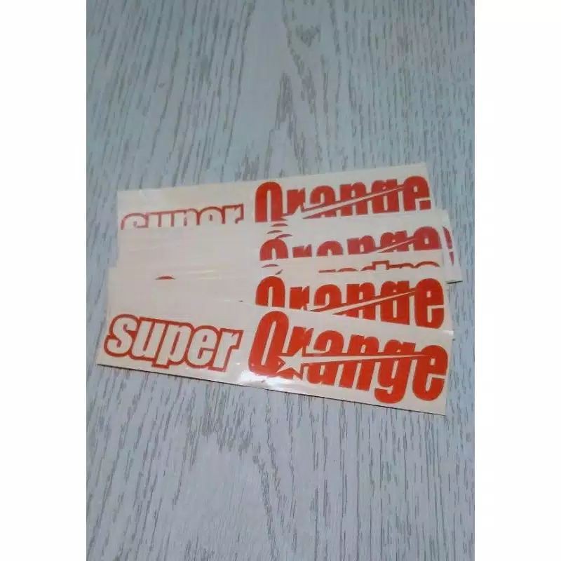 

STICKER SUPER ORANGE CUTTING