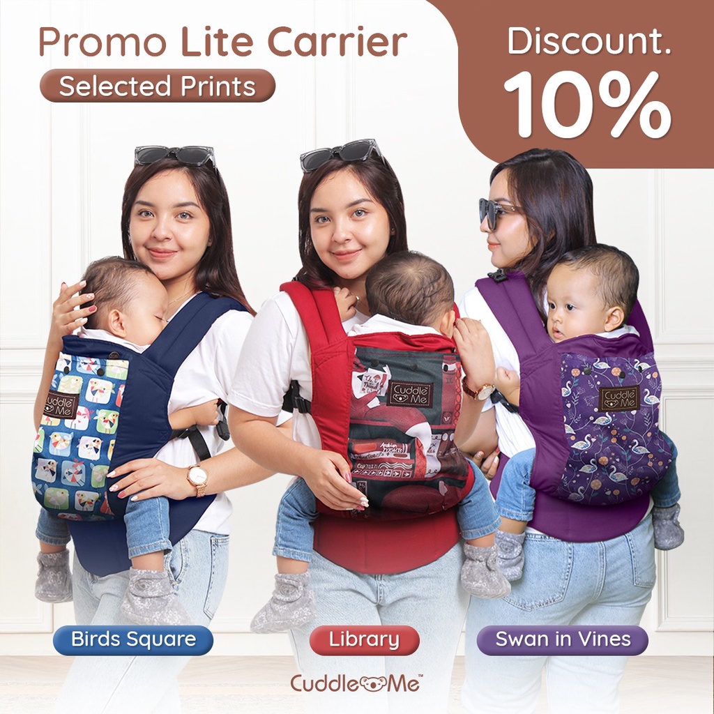 [FREE GIFT] Cuddle Me Lite Carrier / Gendongan Bayi SSC CuddleMe Ergonomis