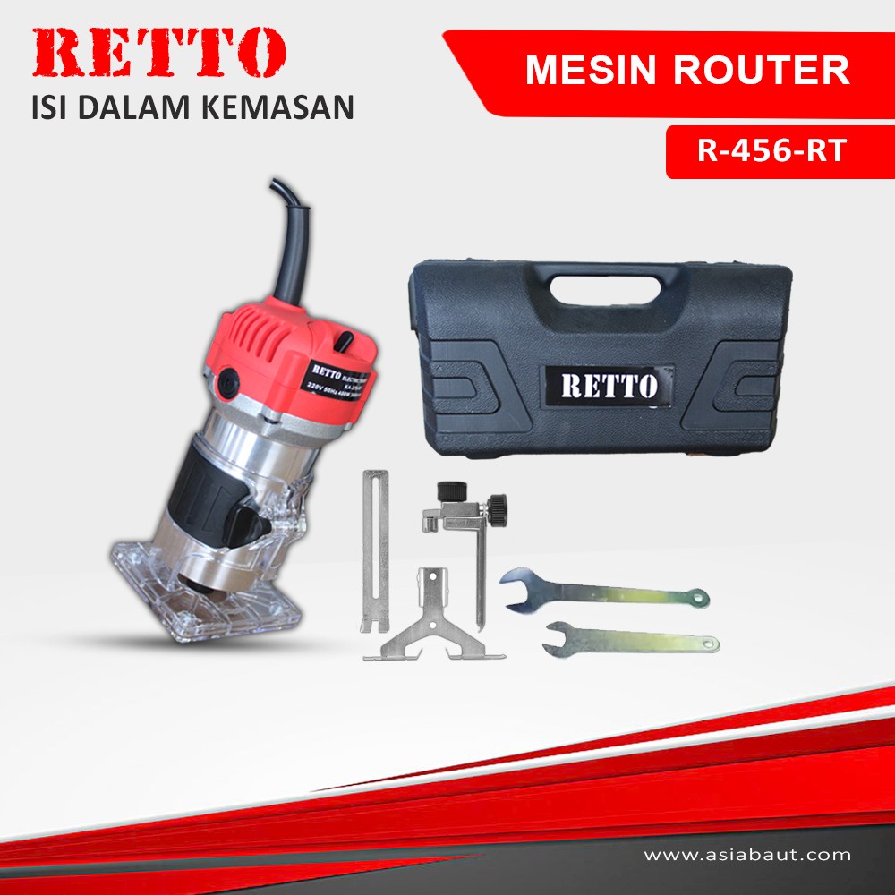 RETTO Mesin Profil Kayu -Router Trimmer List Kayu Paking Aman