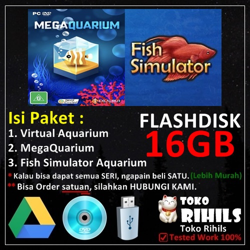 Aquarium Paket Isi 3 Game PC Laptop