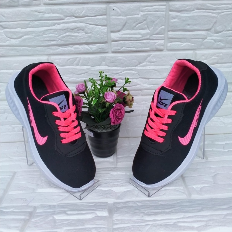 SEPATU ANAK/SEPATU SEKOLAH/SEPATU SNEAKERS/SEPATU ANAK LAKI LAKI PEREMPUAN/SEPATU TERBARU TK SD UMUR 4 5 6 7 8 9 TAHUN FASHION ANAK WARNA HITAM PINK