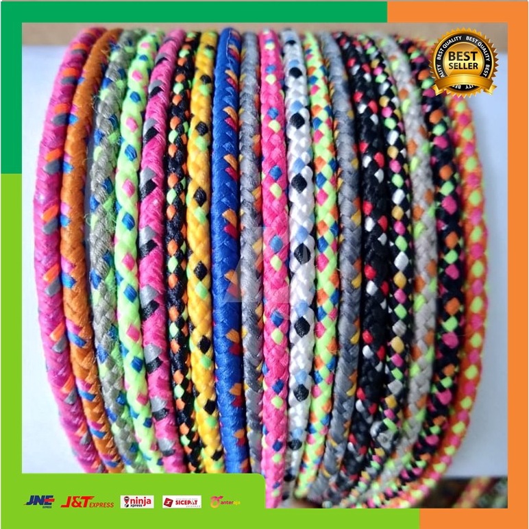 

Tali Prusik , Tali Non Paracord,Tali Aksesories,Tali Gelang Ukuran 5 Mm Panjang 100 Meter