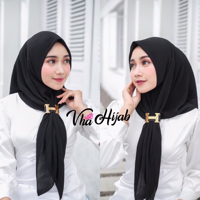 Hijab PLISKET SEGI4 HERM*S Babydoll