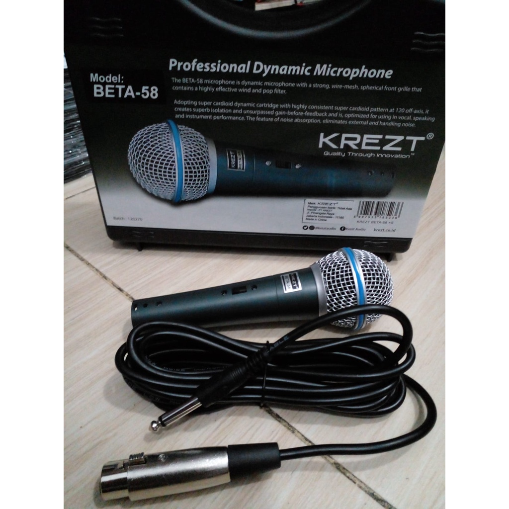 MIC MICROPHONE KREZT BETA 58 mikrofon krezt beta58