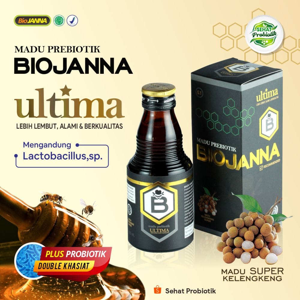 

Madu Prebiotik Ultima | Madu Murni 165 ml