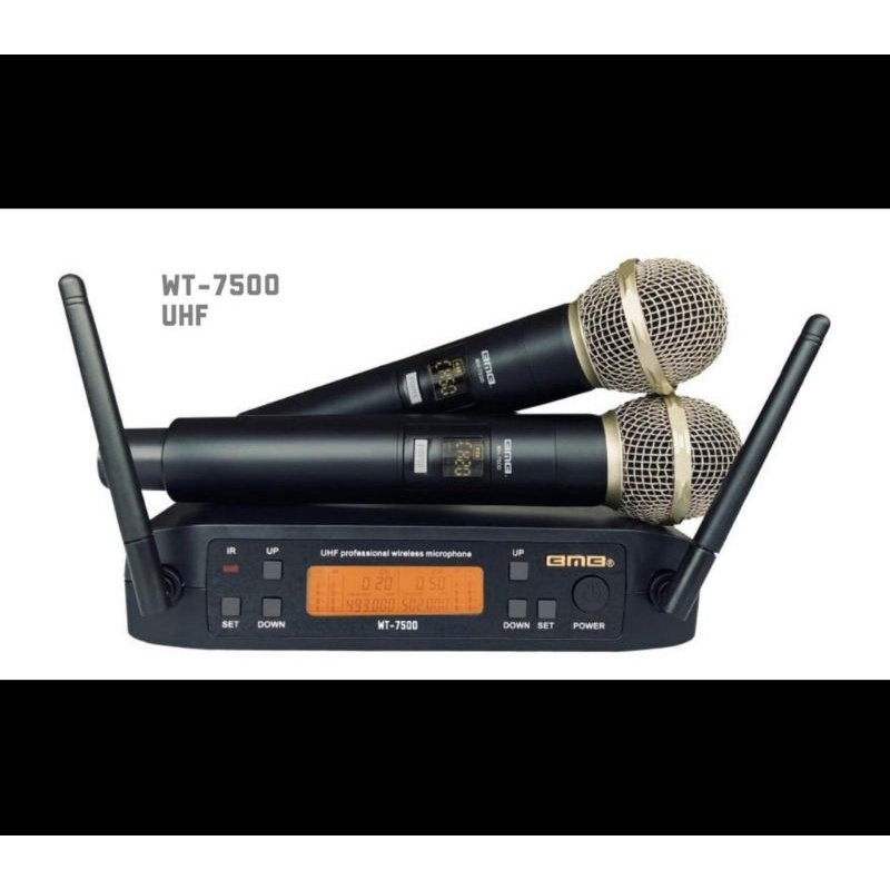 Mic wireless bmb wt7500 wt 7500 handheld microphone multi channel original