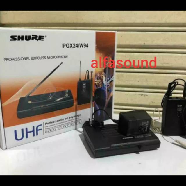 MIC SHURE PGX24  W94 CLIP ON HEADSET pgx24 w94 PGX24 W94 PGX 24 W94