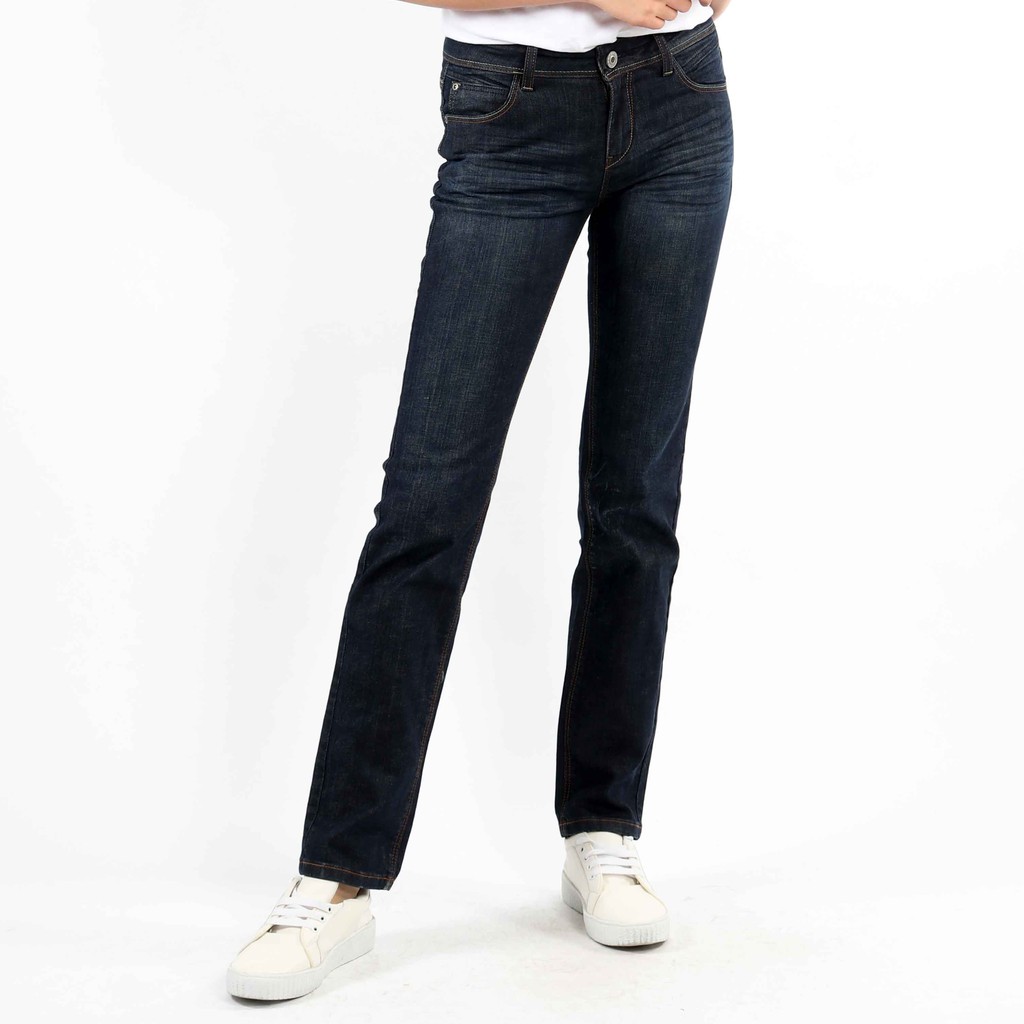  Celana  Jeans  Wanita  Panjang Slim Fit High Waist City Jeans  