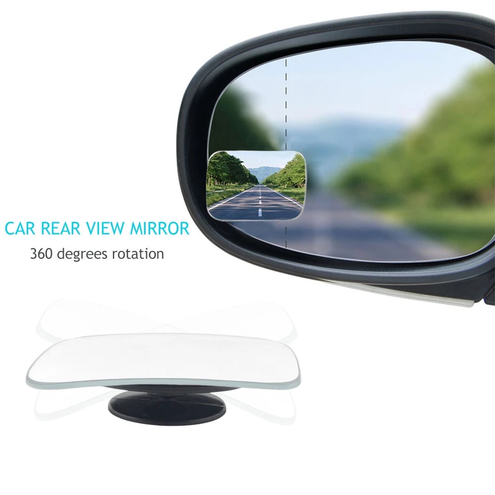 Car Mirror Blind Spot Auxiliary Mirror,Rear View Convex Wide Angle Parking Reversing Rearview Rimless Mirrors