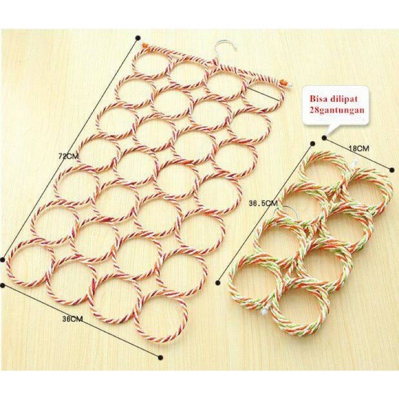 Hanger Syal / Gantungan Syal/ Gantungan Jilbab unik untuk gantungan jilbab/syal/belt 28 gantungan-2
