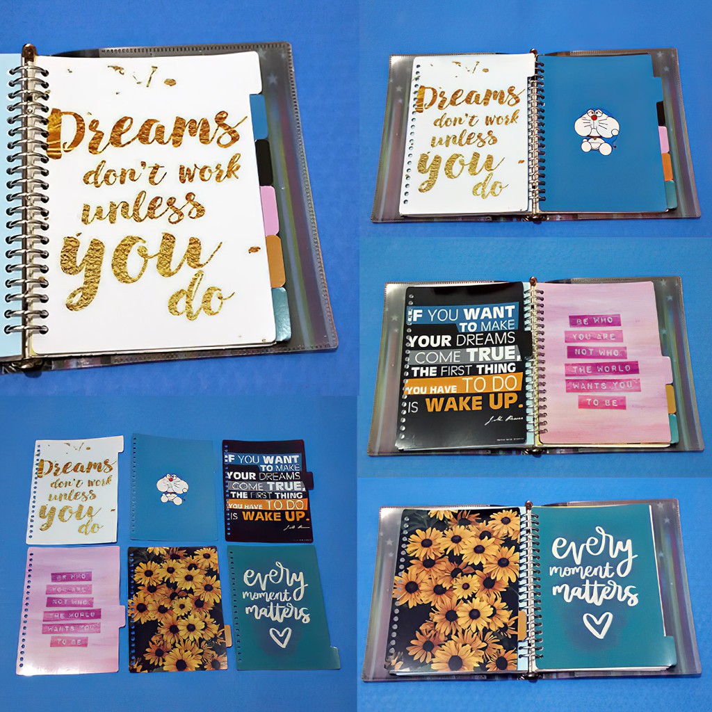 

Pembatas Binder Quote Motivation 2 Ring, 6 Ring, 20 Ring, 26 Ring 1 Set 6 Lembar Murah
