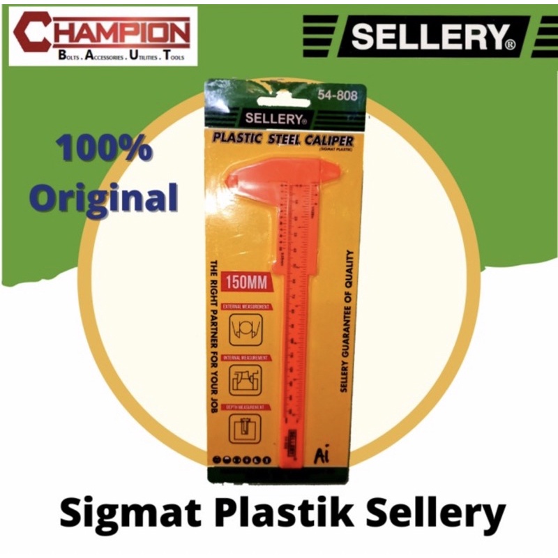 

Sellery sigmat plastik Jangka Sorong alat ukur 54-808