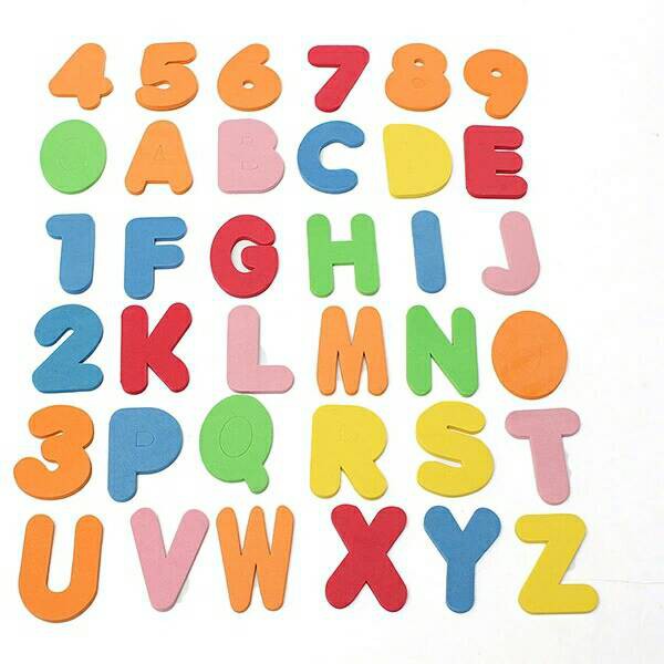 Alphabet Bath Letters and Numbers