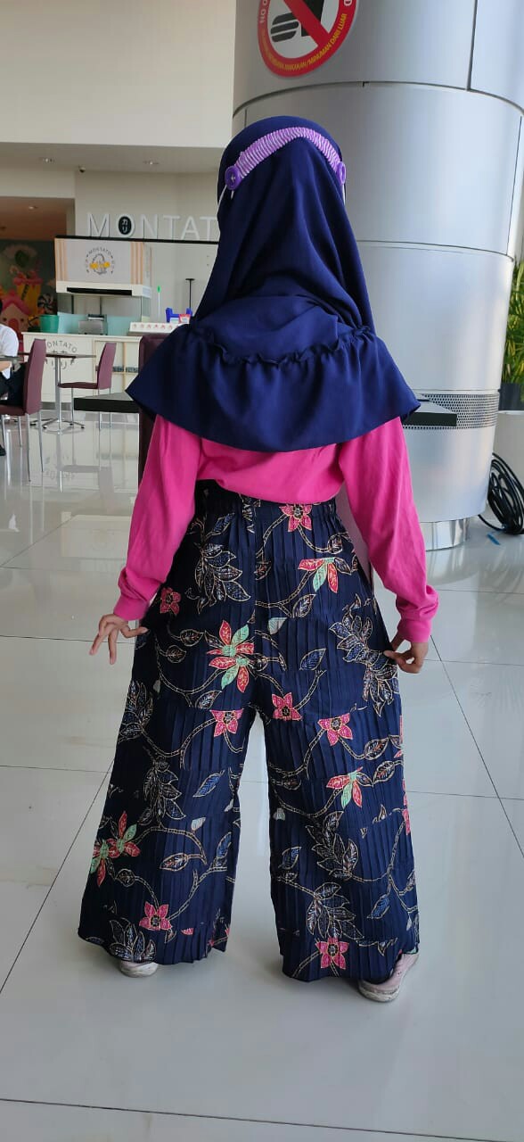 Kulot Plisket Batik Anak