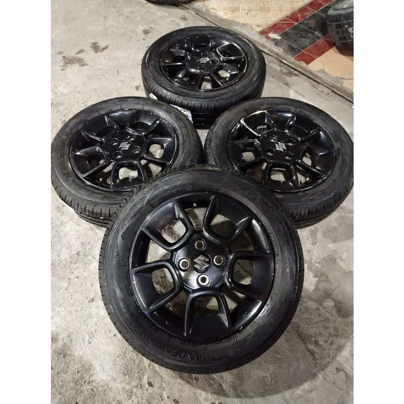 velg mobil racing ring 15 std ignis pcd 4x100 + ban toyo 175 65 r15