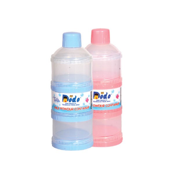 SS - Wadah Susu Bubuk ( Milk Container ) 3 Layer Dodo / Wadah Snack Dodo / Tempat Susu Bubuk Dodo