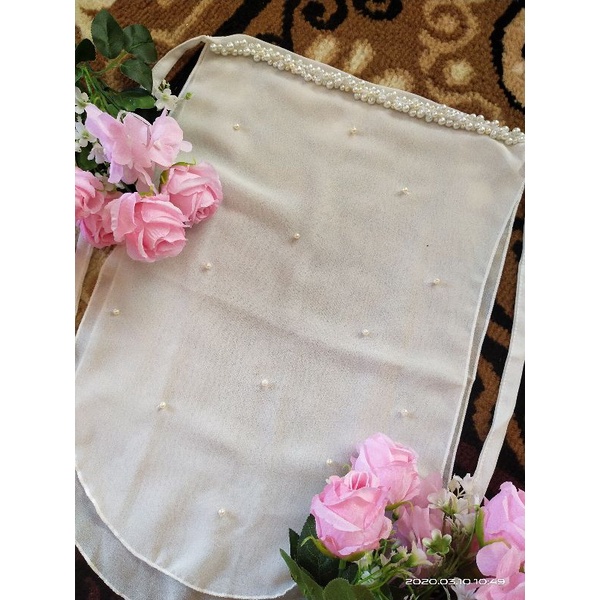 cadar pengantin / cadar 2 layer