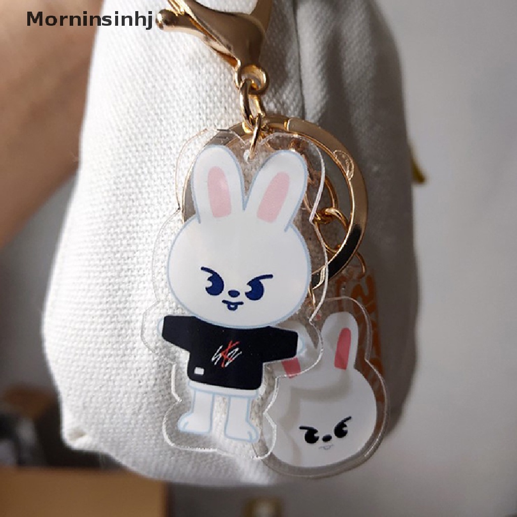 Mornin Stray Kids Cartoon SKZOO Key Chain Gantungan Kunci Akrilik Berkualitas Aksesoris Tas id