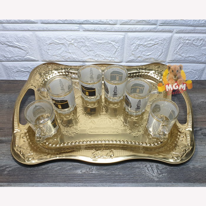 Nampan Arab Emas Nampan emas Nampan Gold Arab 30x20CM