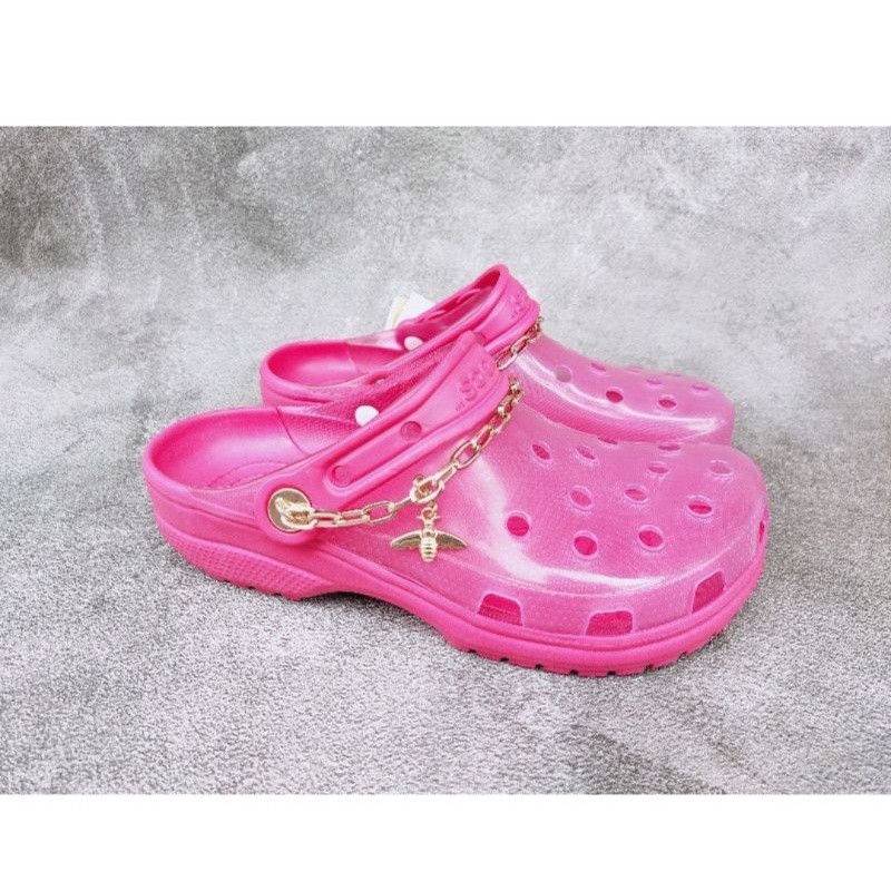 Crocs translucent / crocs Classic translucent / Sandal crocs classic collab wanita