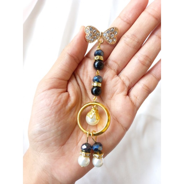 BROSS DAGU HIJAB BLACK AND WHITE