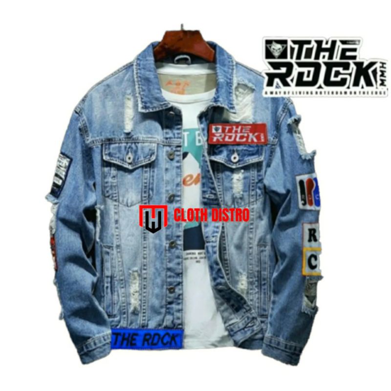 New Arrival Jaket Jeans Hip Hop - Jaket Jeans Pria Sobek The Riddick Premium - Jaket Jeans Sobek Pri