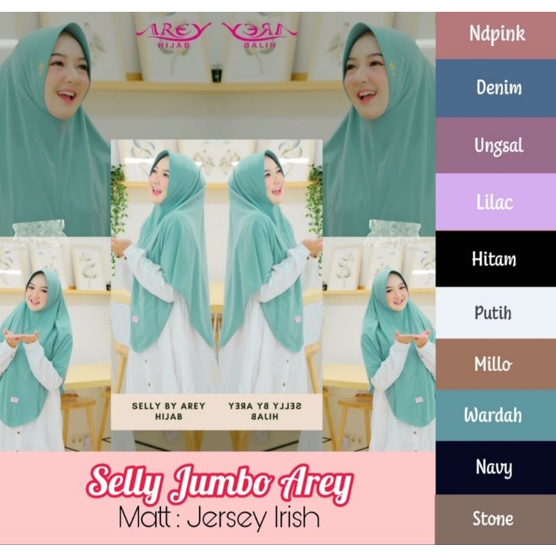 Selly Jumbo Airish - Hijab Jumbo - Arey Hijab - Hijab Syar'i