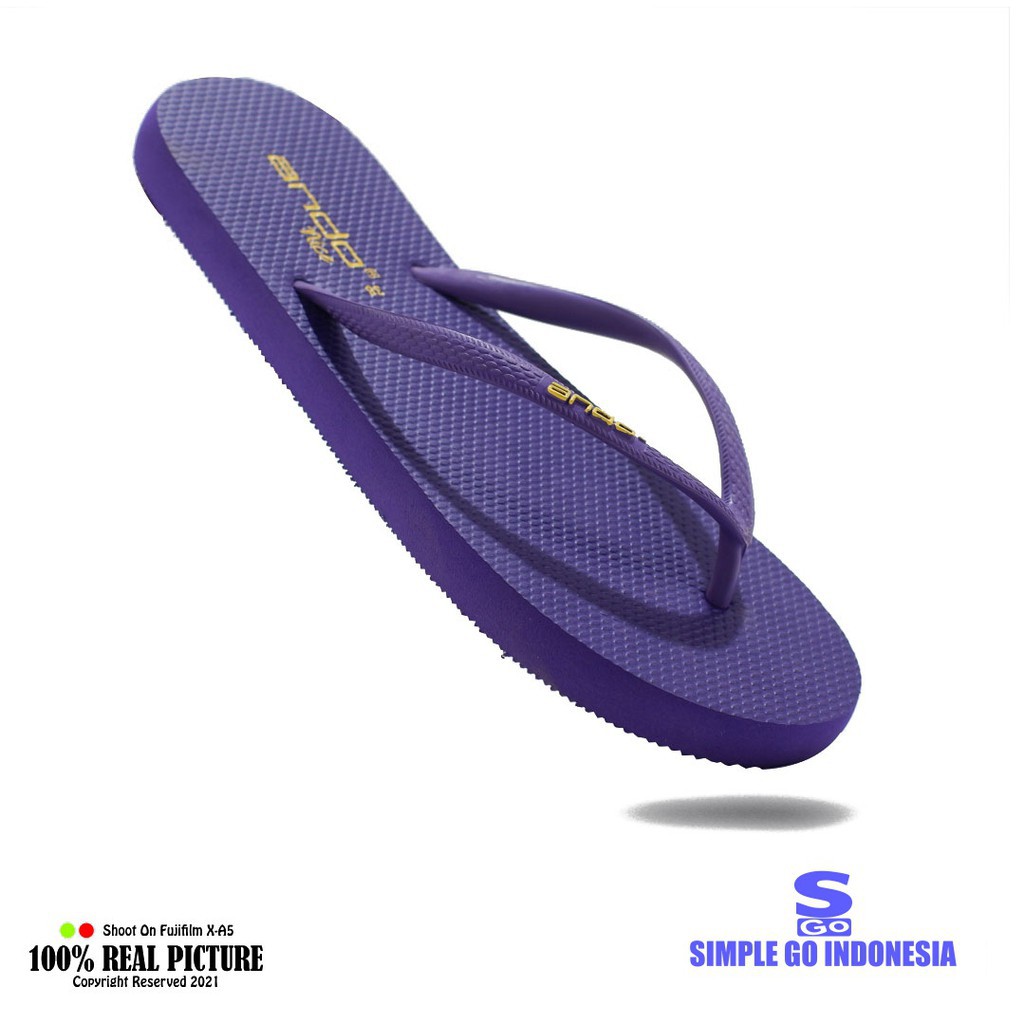 Ando Nice Sandal Jepit Wanita Flat Karet Jelly Original Sendal Santai Rumah Japit Cewek Dewasa Kekinian