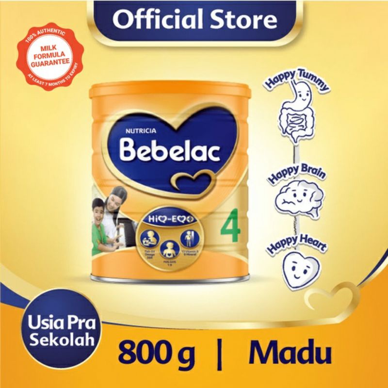 BEBELAC 4 KEMASAN 800GRM, 1KG DAN 3KG  RASA VANILLA DAN MADU