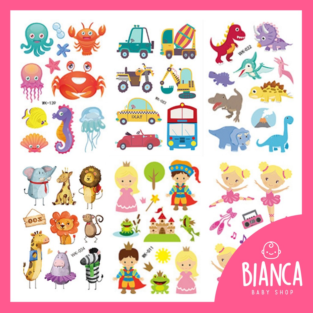 BIANCA - Stiker Tatto Anak Lembaran